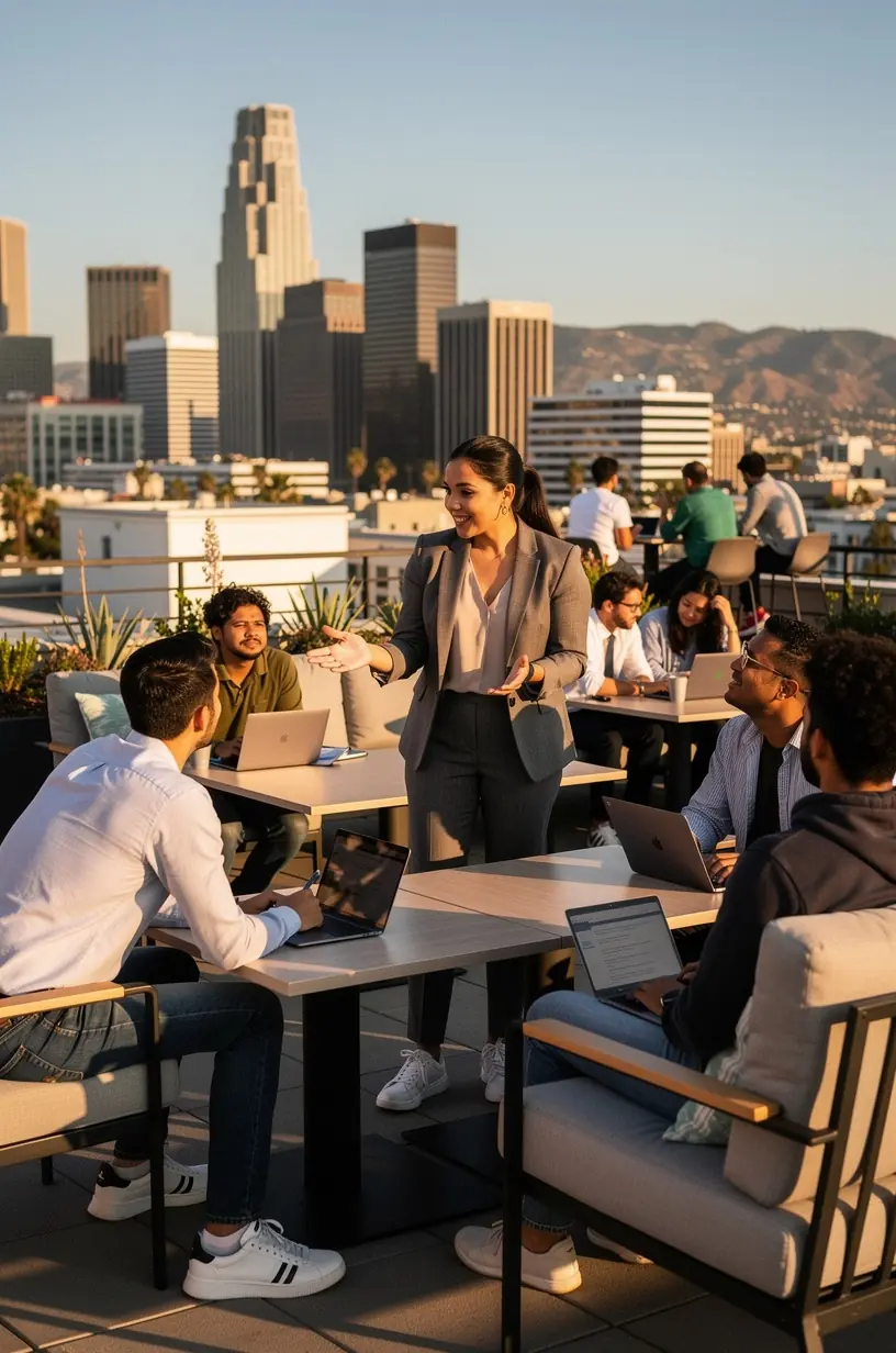 Modern office workspace