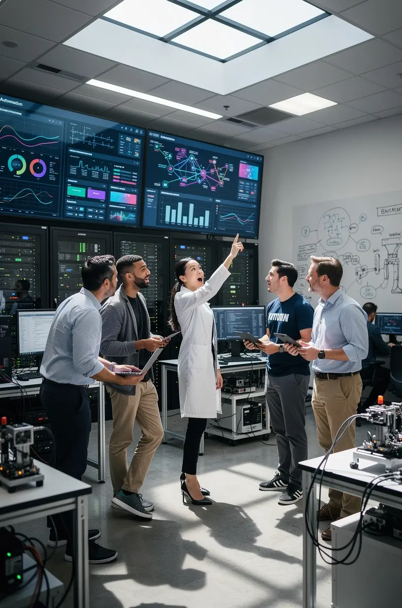 Professional team collaboration