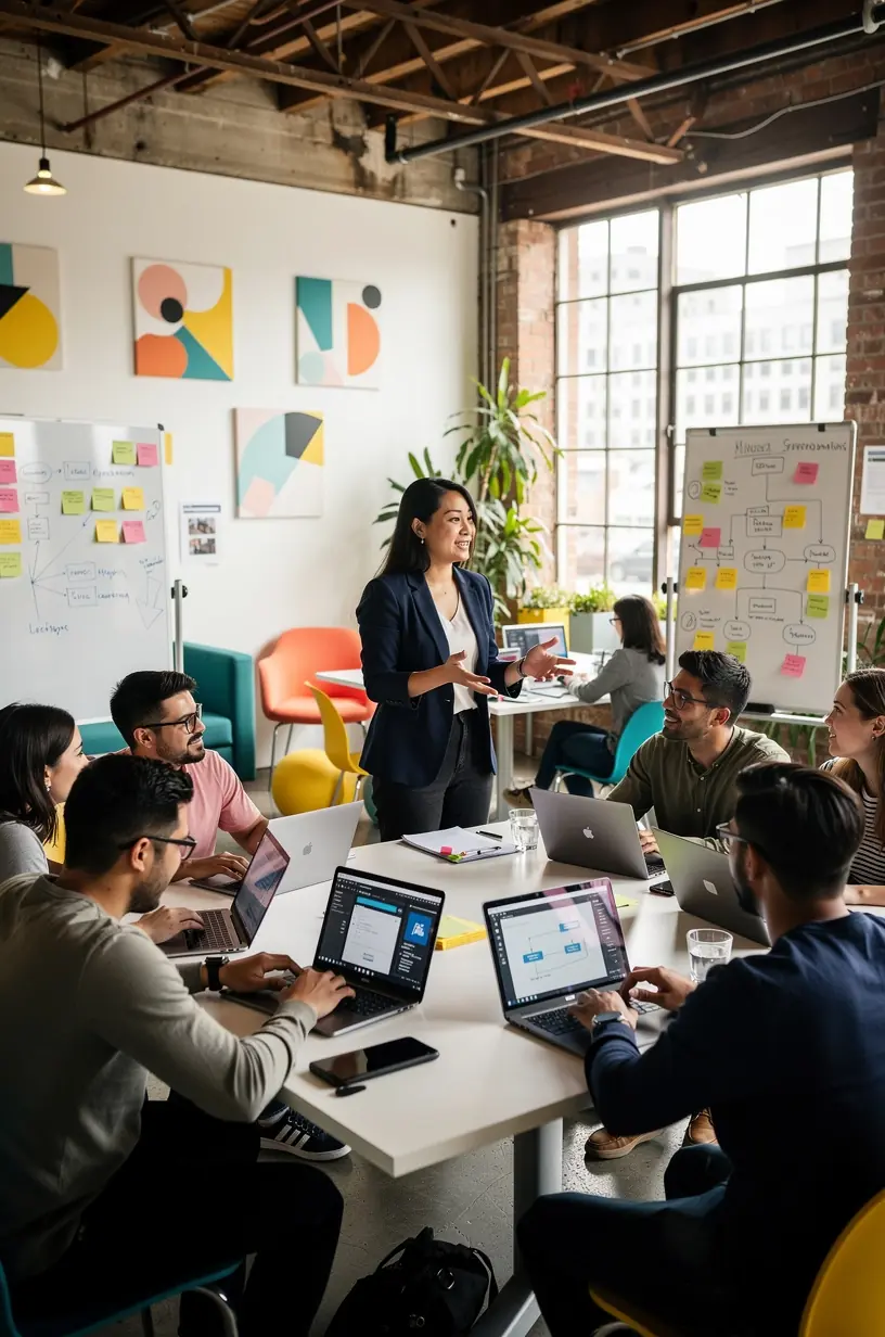 Professional business solutions illustration